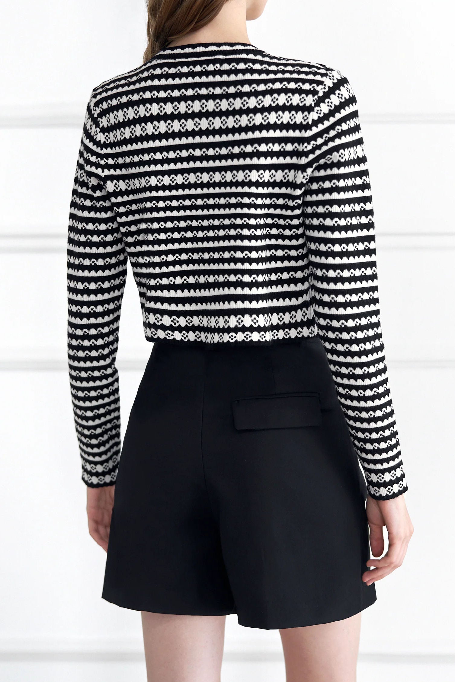 Exquisite Versatile Color Block Striped Cardigan - liwisi