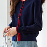 Casual Commuter Color Block Knit Cardigan - liwisi