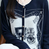 Fashion Casual Versatile Crew Neck Knit Top