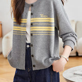 Casual Commuter Loose Button Knit Cardigan