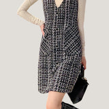 Exquisite Elegant V-Neck Sleeveless Dress