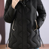Casual Warm Lightweight Hooded Cotton Jacket