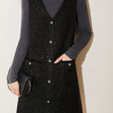 Elegant V-Neck Sleeveless Dress