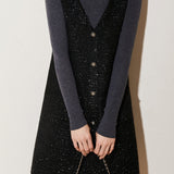 Elegant V-Neck Sleeveless Dress