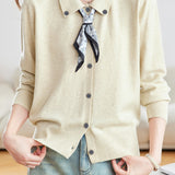 Minimalist Lapel Knitted Cardigan