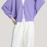 Casual Batwing Sleeve Knitted Cardigan