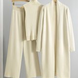 Casual Minimalist Sleeveless Vest 3-Piece Set