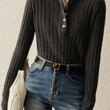 Casual Commuter Double-Layer Double-Breasted Lapel Sweater - liwisi
