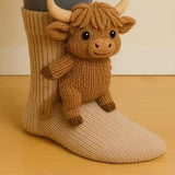 3D Knitted Animal Socks