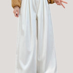Casual High-Waist Draped Wide-Leg Denim Pants - liwisi