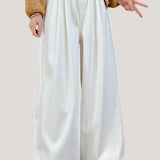Casual High-Waist Draped Wide-Leg Denim Pants - liwisi