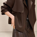 Casual Versatile Lapel Short Trench Coat