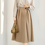 Commuter Versatile Striped Shirt Collar Dress