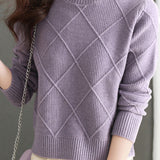 Half-High Neck Knit Base Layer Top