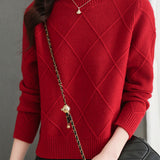 Half-High Neck Knit Base Layer Top