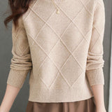 Half-High Neck Knit Base Layer Top