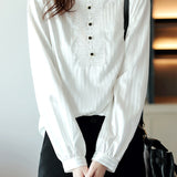 Casual Versatile Ruffle Lace Shirt