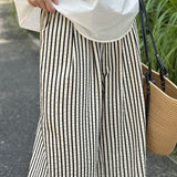 Loose Straight Stripe Pants - liwisi