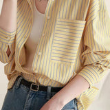 Casual stylish striped shirt - liwisi