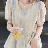French-style elegant commuting shirt - liwisi