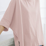 Comfortable batwing sleeve T-shirt - liwisi