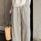 Loose Straight Stripe Pants - liwisi