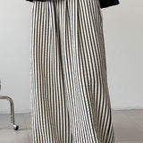 Loose Straight Stripe Pants - liwisi