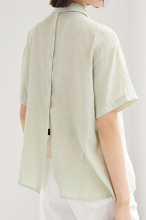 Lightweight breathable short sleeve shirt - liwisi