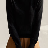 Elegant Ruffle Collar Knit Sweater - liwisi