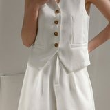 Suit vest with shorts set - liwisi
