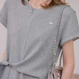 Casual tie-waist A-line dress - liwisi