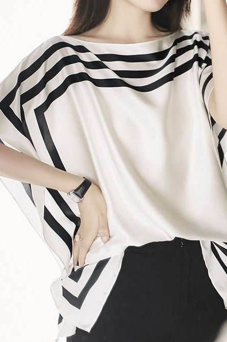 Two-Piece Striped Printed Top - liwisi