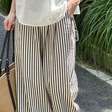 Loose Straight Stripe Pants - liwisi