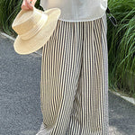 Loose Straight Stripe Pants - liwisi