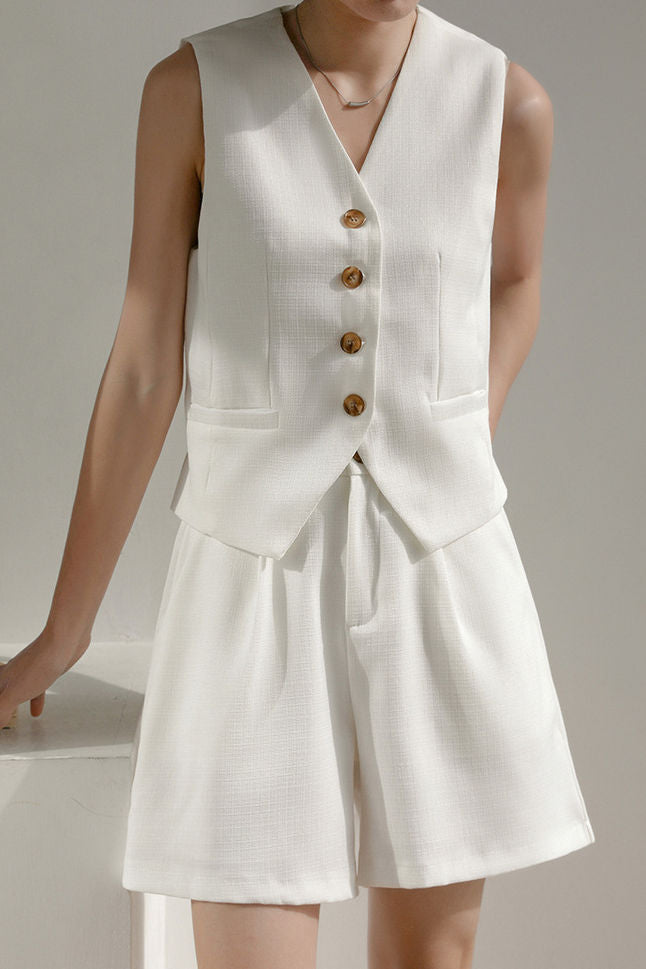 Suit vest with shorts set - liwisi