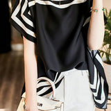 Two-Piece Striped Printed Top - liwisi