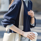 Fashion Color Block Striped Hoodie - liwisi