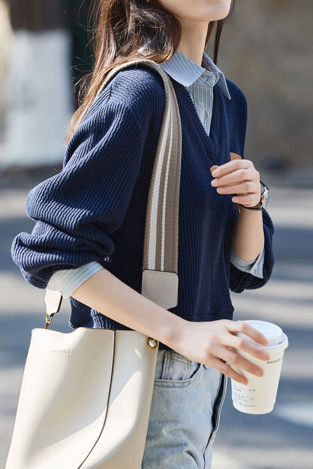 Fashion Color Block Striped Hoodie - liwisi