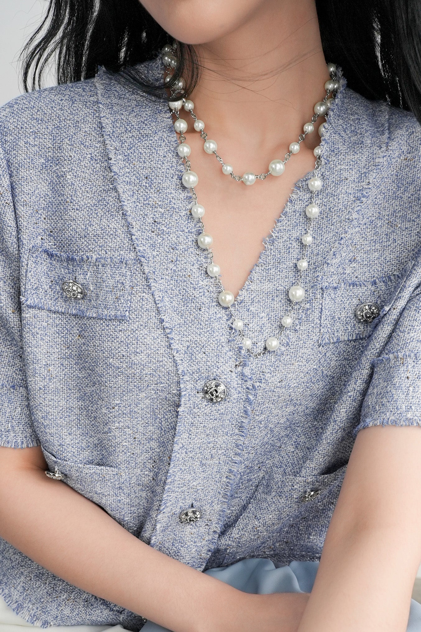 French-style short sleeve jacket - liwisi