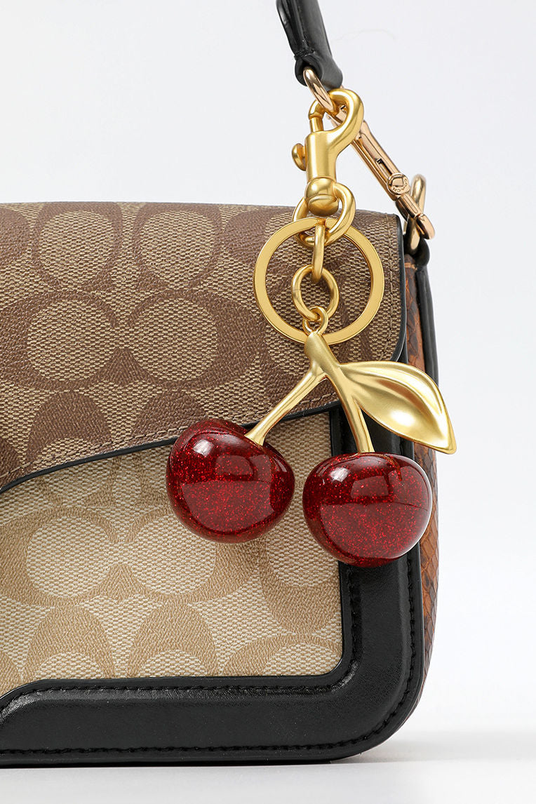 Cherry fruit bag charm - liwisi