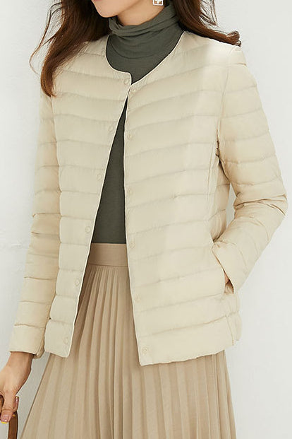 Lightweight Long Sleeve Duck Down Jacket - liwisi