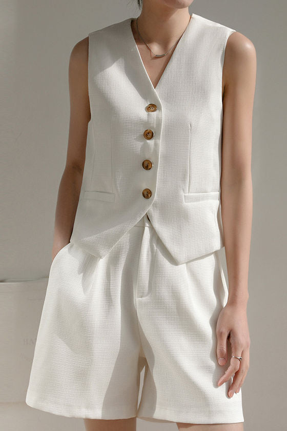 Suit vest with shorts set - liwisi