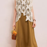 Butterfly hollow tank dress two-piece set - liwisi