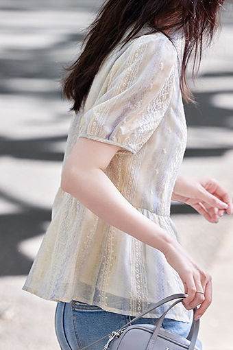 French-style elegant commuting shirt - liwisi
