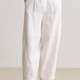 Tapered pants with elastic waistband - liwisi