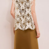 Butterfly hollow tank dress two-piece set - liwisi