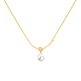 Pearl Decor Knot Motif Necklace - 3 Colors Available - liwisi