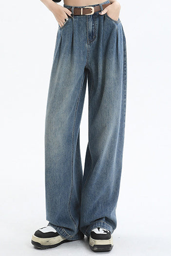Simple Design Maxi Denim Pants - 6 Colors Available - liwisi