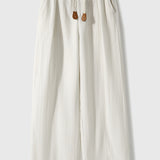 Woven Belt Casual Maxi Pants - 3 Colors Available - liwisi