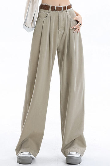 Simple Design Maxi Denim Pants - 6 Colors Available - liwisi